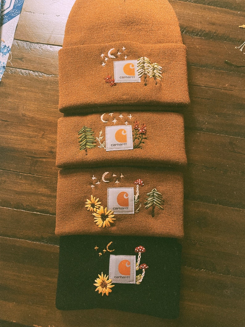 Whimsical Magic Embroidered Carhartt Beanies Personalized Etsy