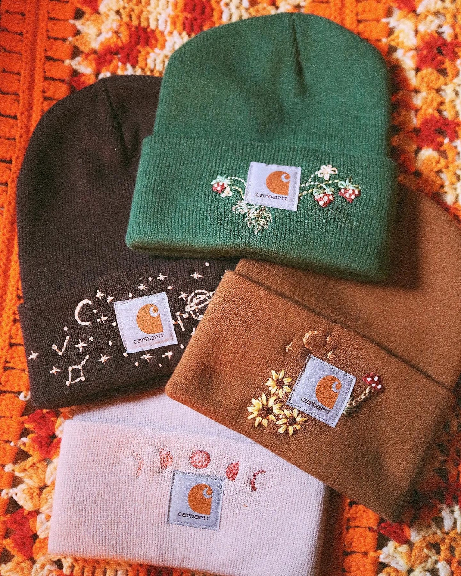 Whimsical Magic Embroidered Carhartt Beanies Personalized Etsy