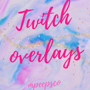 Glitter Galaxy Twitch Overlay