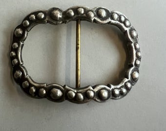 Hebilla de cinturón de metal vintage, broche para pañuelo.