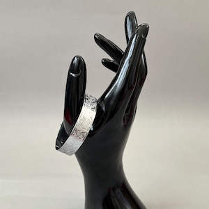 Vintage Charles Horner Silber Damen Armreif Chester Armband, erweiterbares Armband mit Schnalle, individueller Designerschmuck