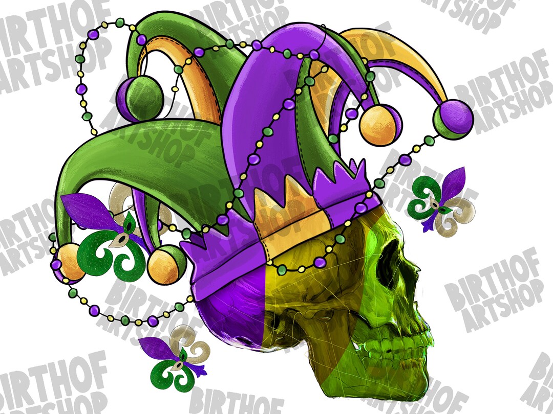mardi gras skull mask