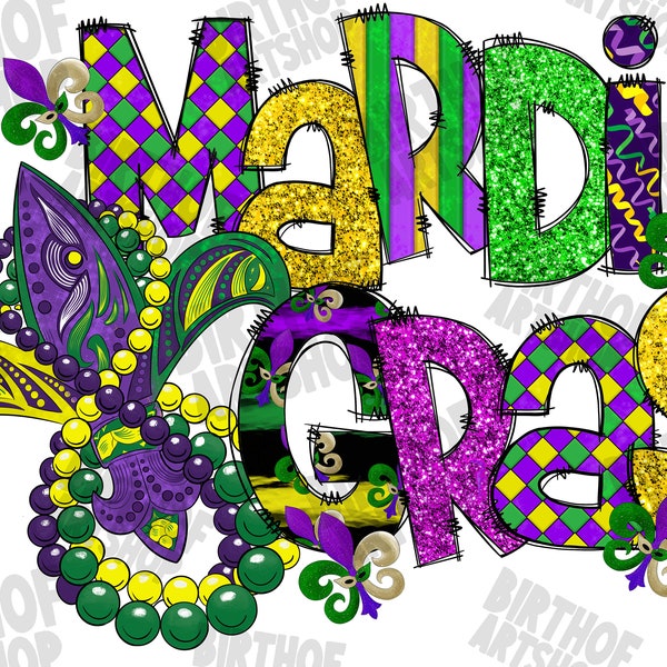 Mardi Gras Png, Happy Mardi Gras Png, Mardi Gras Hat, Crawfish, Fleur De Dis Png, Light Png,Crawfish Png,Instant Download,Sublimation Design