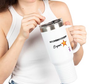 Neurodivergent Superstar! - Insulated Travel Mug, 40oz