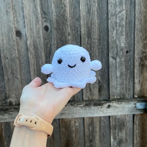 Crochet Ghost Plush, Halloween Plushie, Cute Halloween Decoration, Squishy Ghost