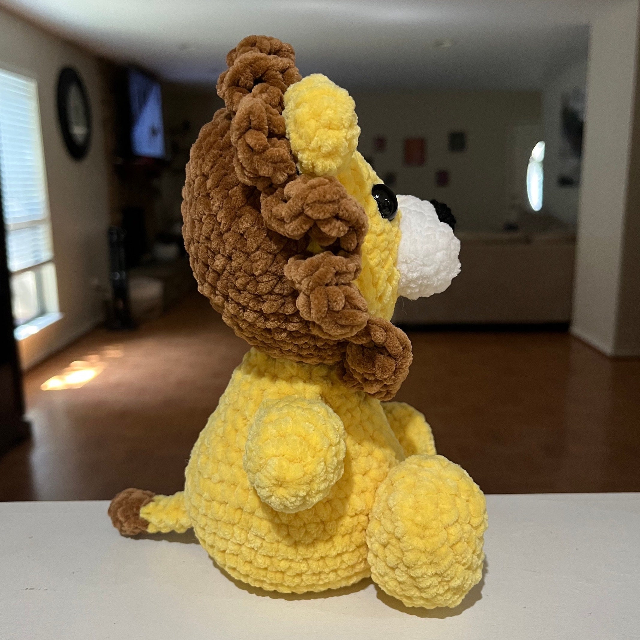 レニー・ザ・ライオンのかぎ針編みパターン、あみぐるみのPDFデジタル