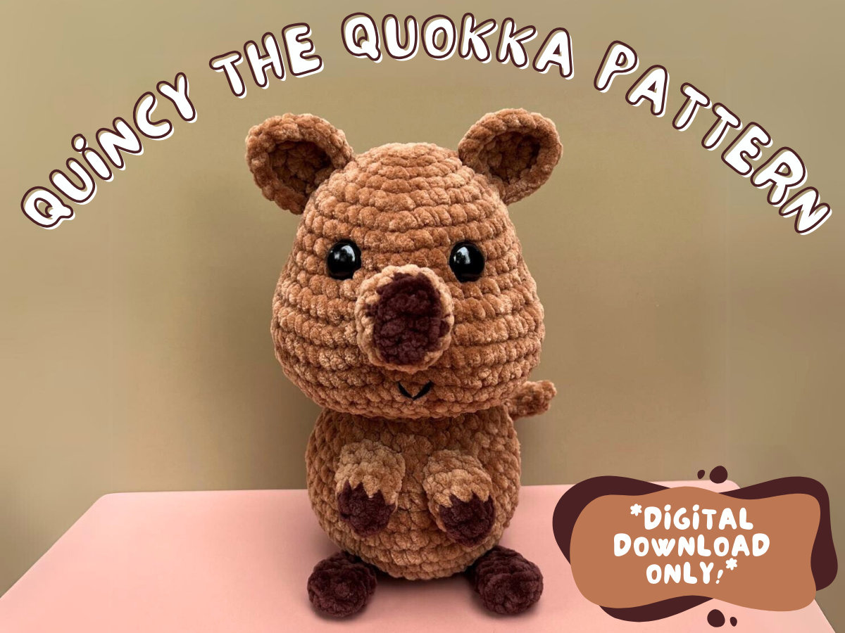 Quokka animal farci, Cute Quokka peluche poupée jouet doux, Kawaii Japon  câlin animal heureux, Cadeau fait main, Australie faune, Flat Bonnie -   France