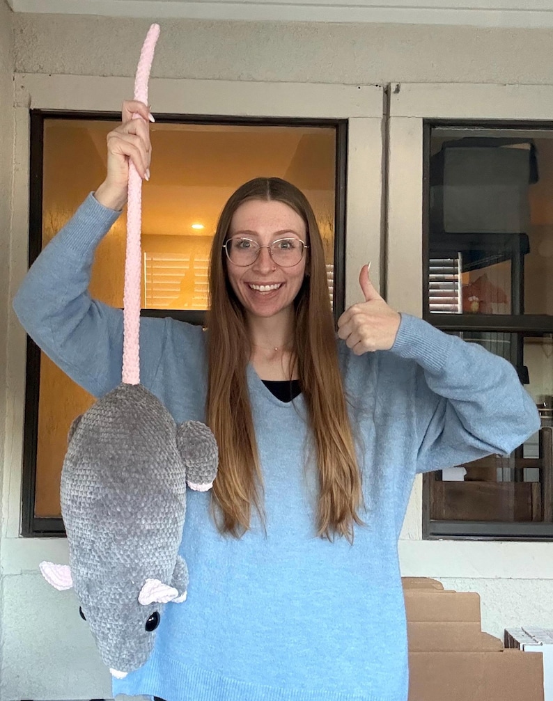 Ricky The Rat Crochet Pattern, Crochet Jumbo Plushie, Giant Rat Amigurumi Pattern image 4