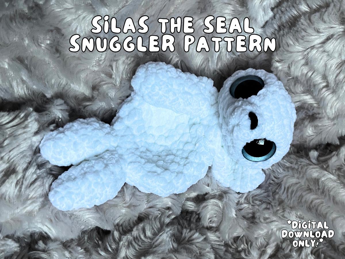 39 Seal Crochet Patterns for Ocean-Themed Amigurumi, Gifts, and Cozy Decor 4 Silas the Seal Snuggler