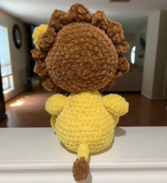 Mini Crochet Lion Positive Bestie Gifts For Women - Handmade Emotional Bestie Gifts Cute Crochet Stuffed Animal Plush, Idea Mothers Day Graduation