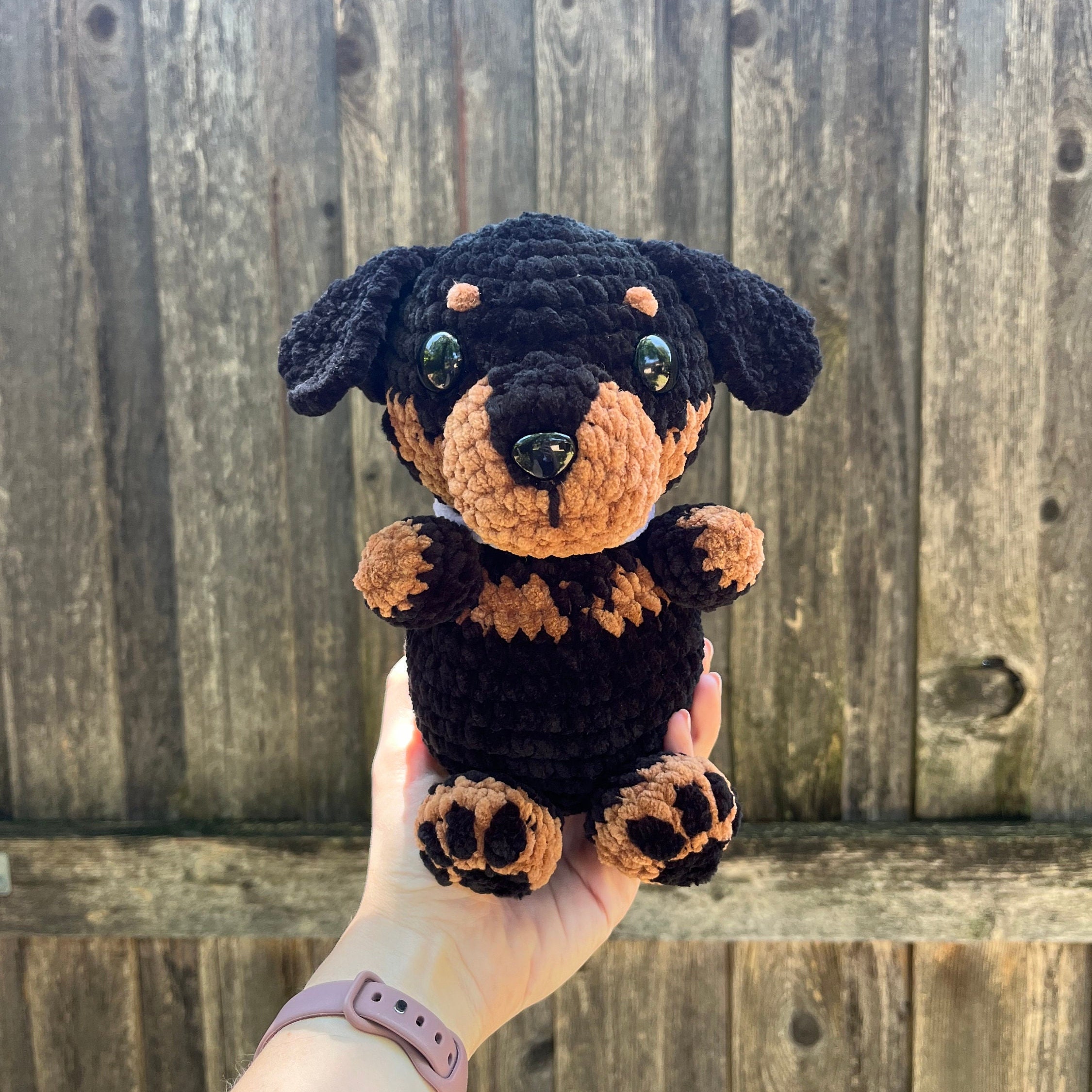 Bonnie the Rottweiler Crochet Pattern, Custom Dog Pattern, Crochet