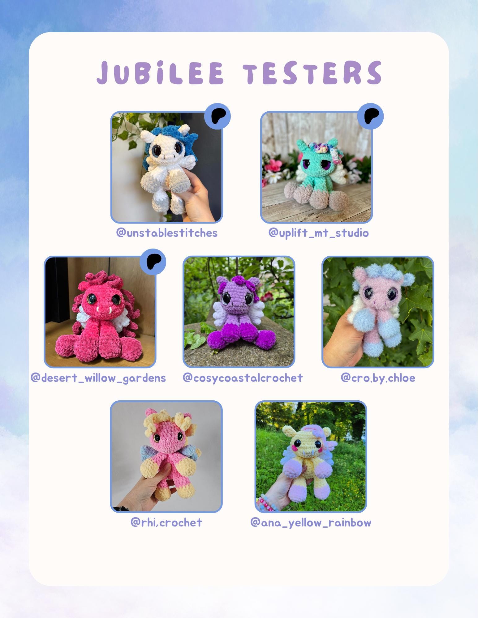 The Little Mythics 3-in-1 Crochet Pattern, Crochet Jackalope