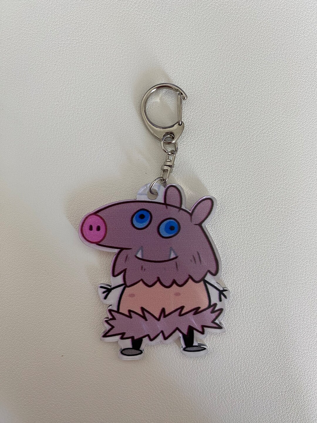 Demon Slayer Inosuke Peppa Pig Keychain - Etsy