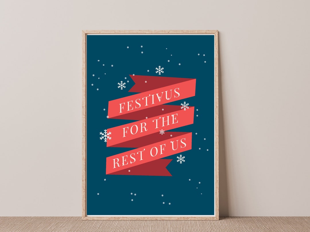 Seinfeld Poster Quote Festivus for the Rest of Us Funny Etsy