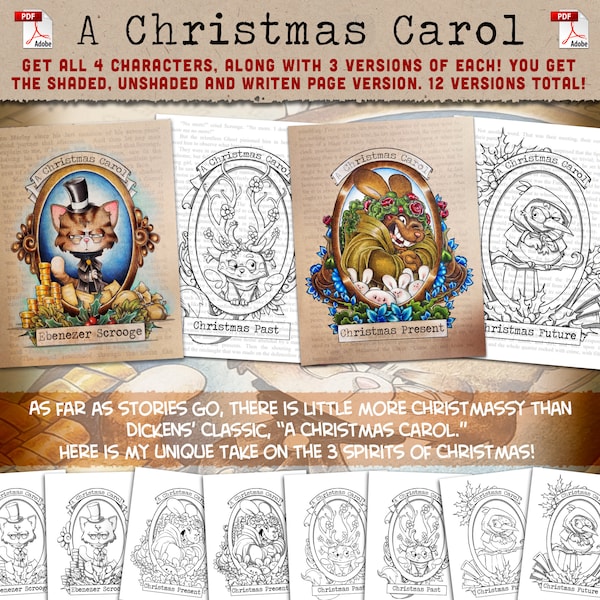 Christmas Carol Sign - Etsy