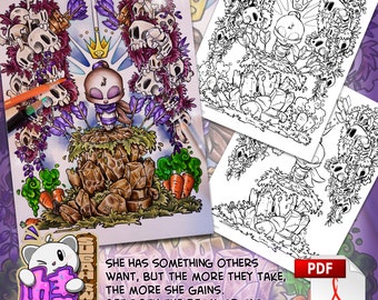 Bunny Without Barriers Coloring Pages - Instant Download PDF file