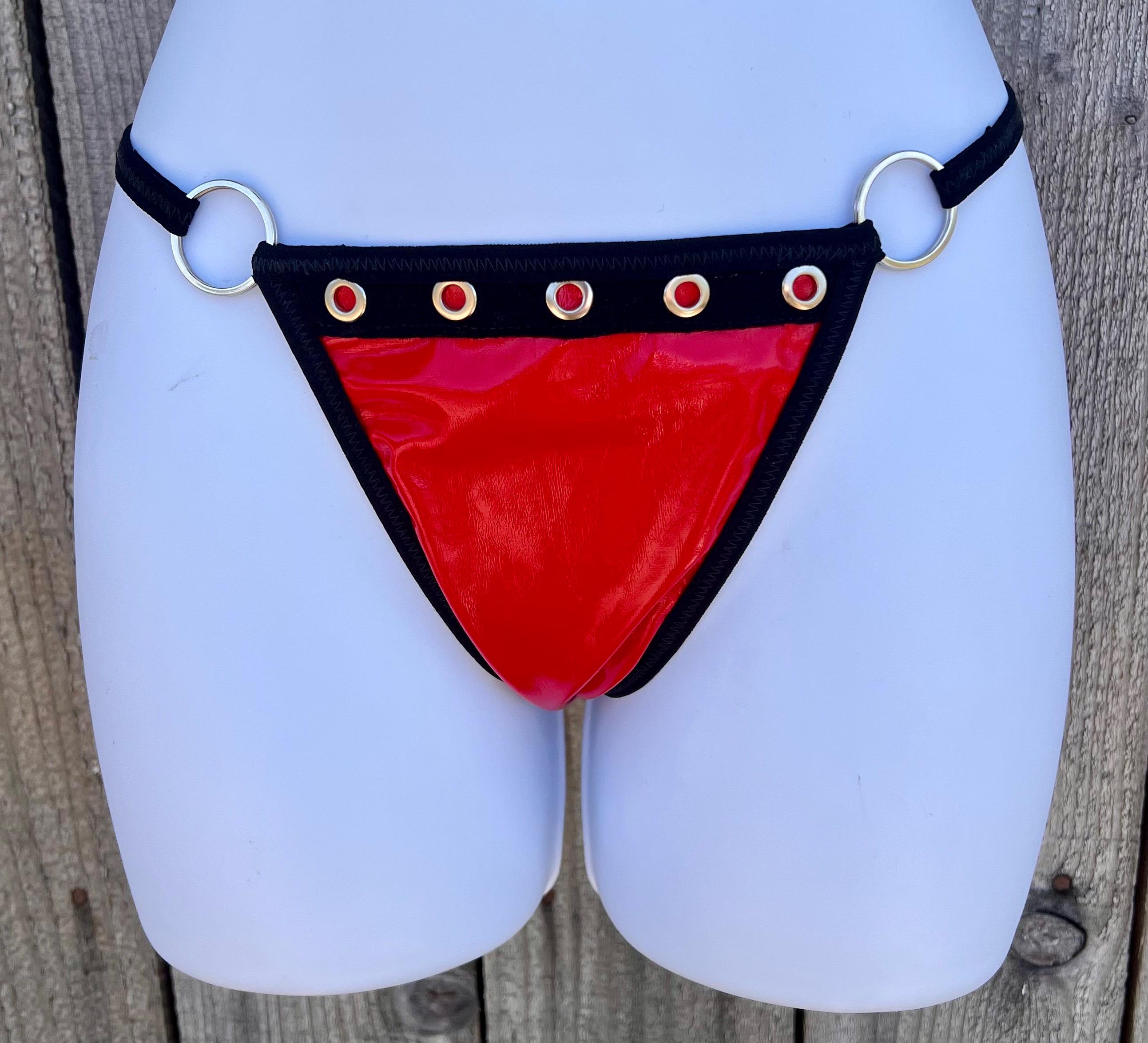 Red & Black Rave Bottoms