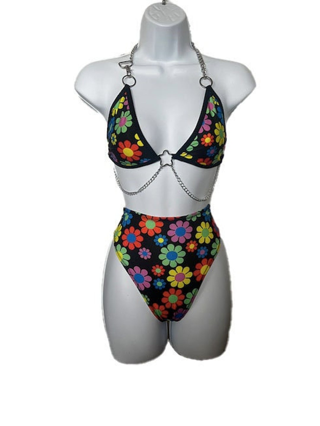 Roma Rave / Festival 2PC Sequin Strappy Bikini Set