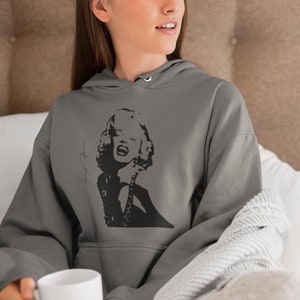 Marilyn Monroe Women&#39;s Hoodie Vintage Hollywood Style Marilyn Monroe Classic Film Star Pullover Casual Chic Apparel - 16 colors