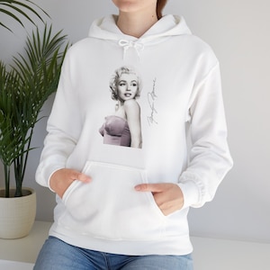 Marilyn Monroe Film Icon Hoodie Stylish Vintage Pullover Women Marilyn Monroe Hollywood Glamour Casual Wear - 16 colors!