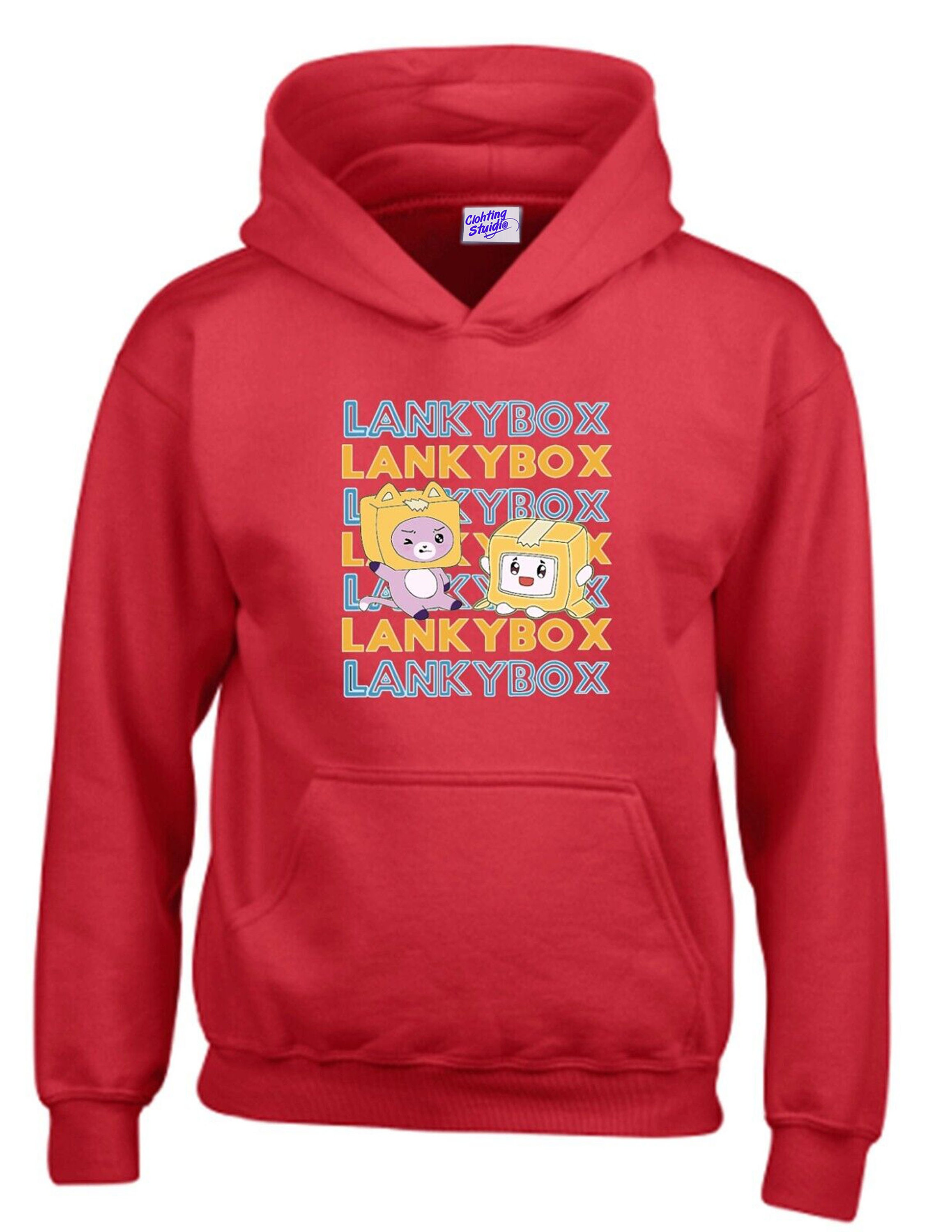 Kids Lanky Box Hoodie Funny Viral Foxy and Moxy Youtuber Merch Boys and Girls Etsy