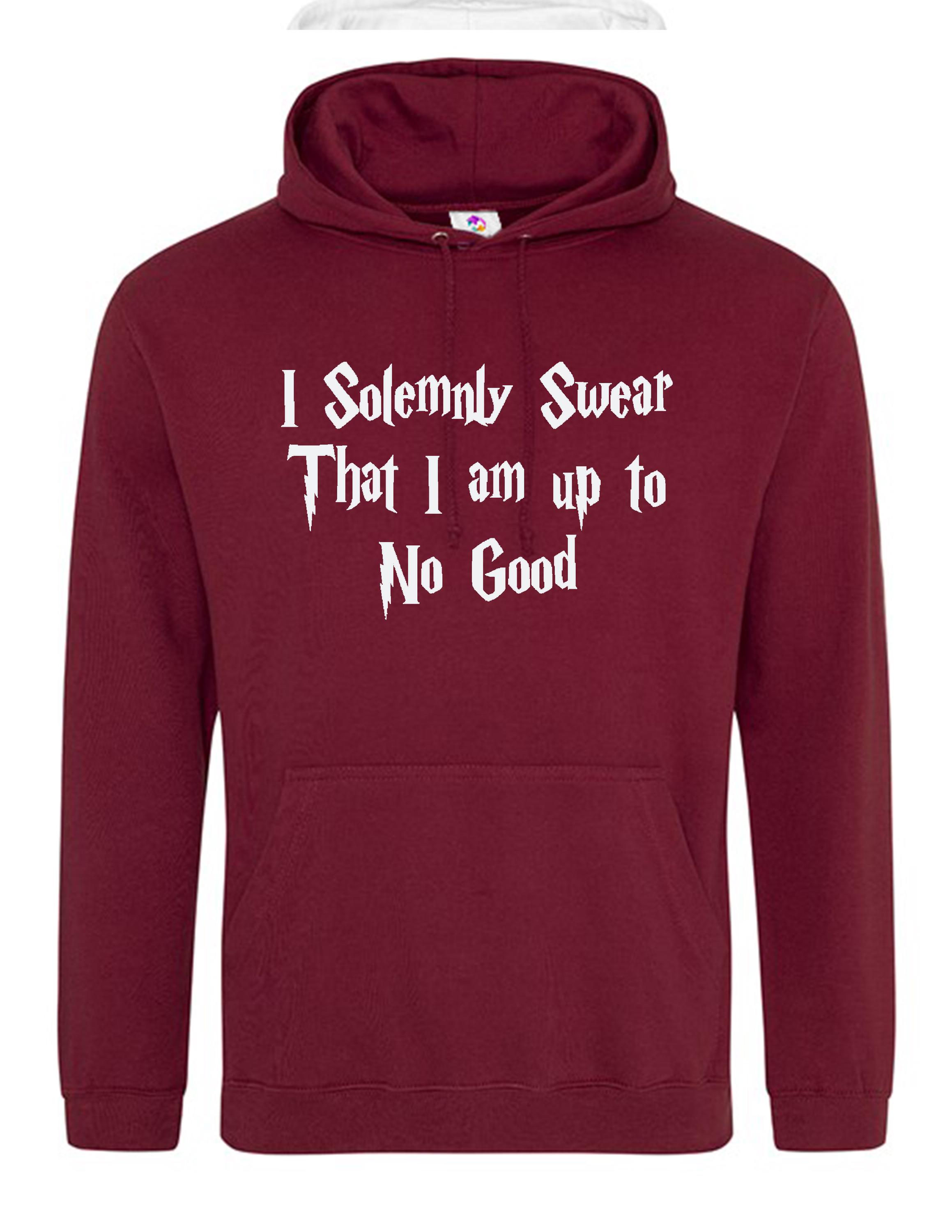 I Solemnly Swear That I Am Up To No Good Hoodie for Adults – Cozy Stylish  Wizard-Inspired Sweatshirt