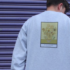 Unisex Vincent Van Gogh Sweatshirt| Sunflower Sweater| Iris jumper| Aesthetic Sweater| Cosy| Floral|Artsy