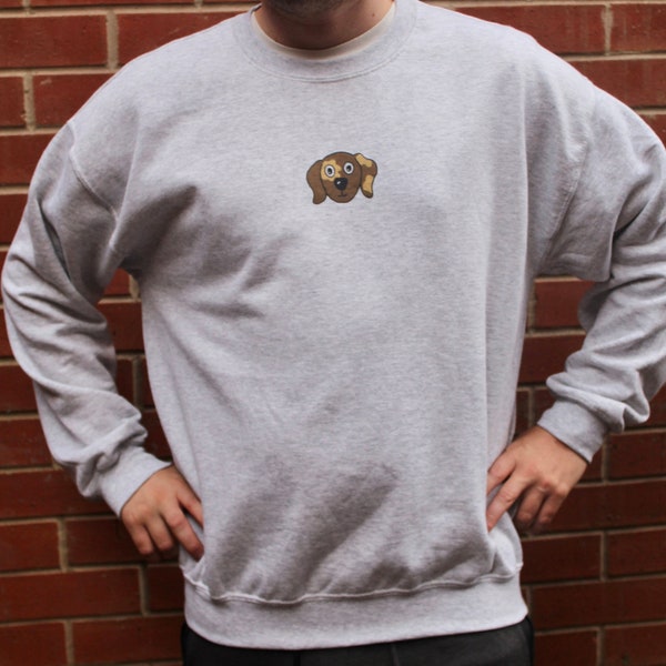 Dashing Dachshund Sweatshirt| Sausage dog pullover| Cute dog jumper| Adorable design| Hand illustrated| Dog themed Crewneck| Cosy hoodie