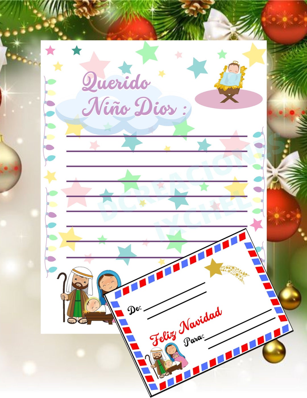 Carta Para Niño DIOS /letter to the Child GOD / IMPRIMIBLE / - Etsy