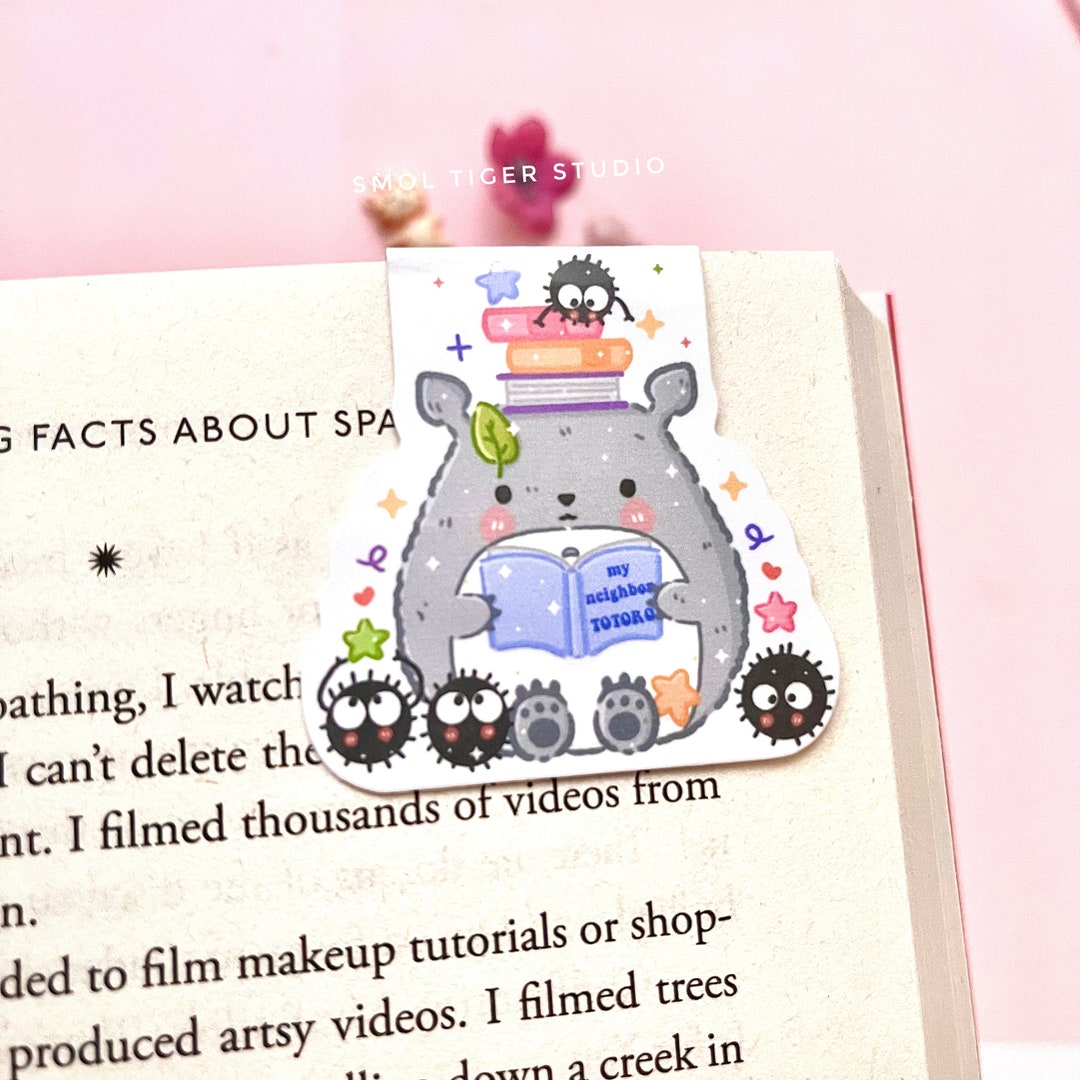 Cute Totoro Magnetic Bookmark | Kawaii Studio Ghibli Bookmark ...