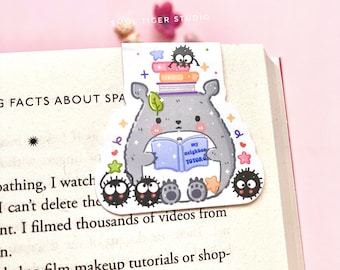 Cute Totoro Magnetic Bookmark | Kawaii Studio Ghibli Bookmark | Magnetic Book Clip My Neighbor is Totoro Book Mark | Cute Cat Bookmark
