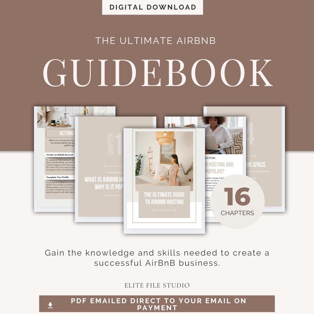Airbnb Ultimate Guide | House Host Manual Guidebook | E Book | Vacation ...