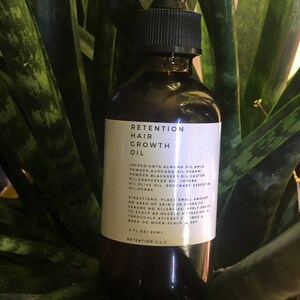 Retention Hair Growth Oil | Hair Growth | Natural oil | Edges | Beard oil | Natural Hair | Thinning Hair
