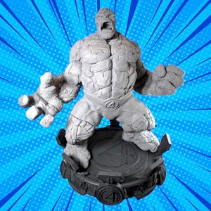 Marvel&#39;s Fantastic Four THE THING 3D Printed Model - 2ft x 1.75ft Unpainted Statue