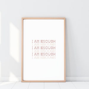 Teenage Girl Affirmation Printable Wall Art Girlie Print and Frame Wall Art for Teenager Girl Wall Art for Girl Room Teenager Room Decor