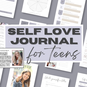 Teen Self-Love Journal | Digital Mental Health Workbook for Teens | Build Confidence Self-Esteem with Positive Thinking | Teenage Self Care