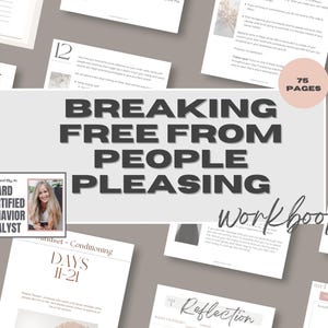 People Pleasing Workbook | Set Boundaries, Build Confidence, & Reclaim Self-Worth | Printable Codependency Guide | Healthy Relationships