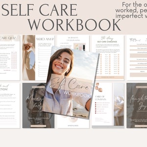 Self Care Workbook, Digital Self Love Guide ,Stress Anxiety Worksheets