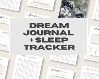 Dream Journal, Printable Dream Logging, Digital Dream Journal, Sleep Tracker, Printable Sleep Journal, Sleeping Tracker, Sleep Journal