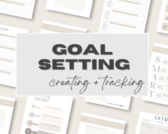 SMART Goal Setting Planner: Printable Goal Tracker (PDF Download)