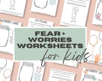 Kid Anxiety Relief, Child Anxiety, Managing Feelings, Worry Workbook, Anxiety Relief for Children, Social Emotional Learning, Child Therapy