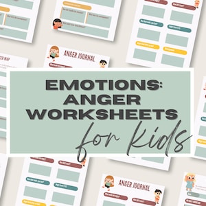 Emotion Worksheet for Kids Anger Management Worksheet Daily Check In Coping Skills for Kids School Counseling Behavior Management Therapy
