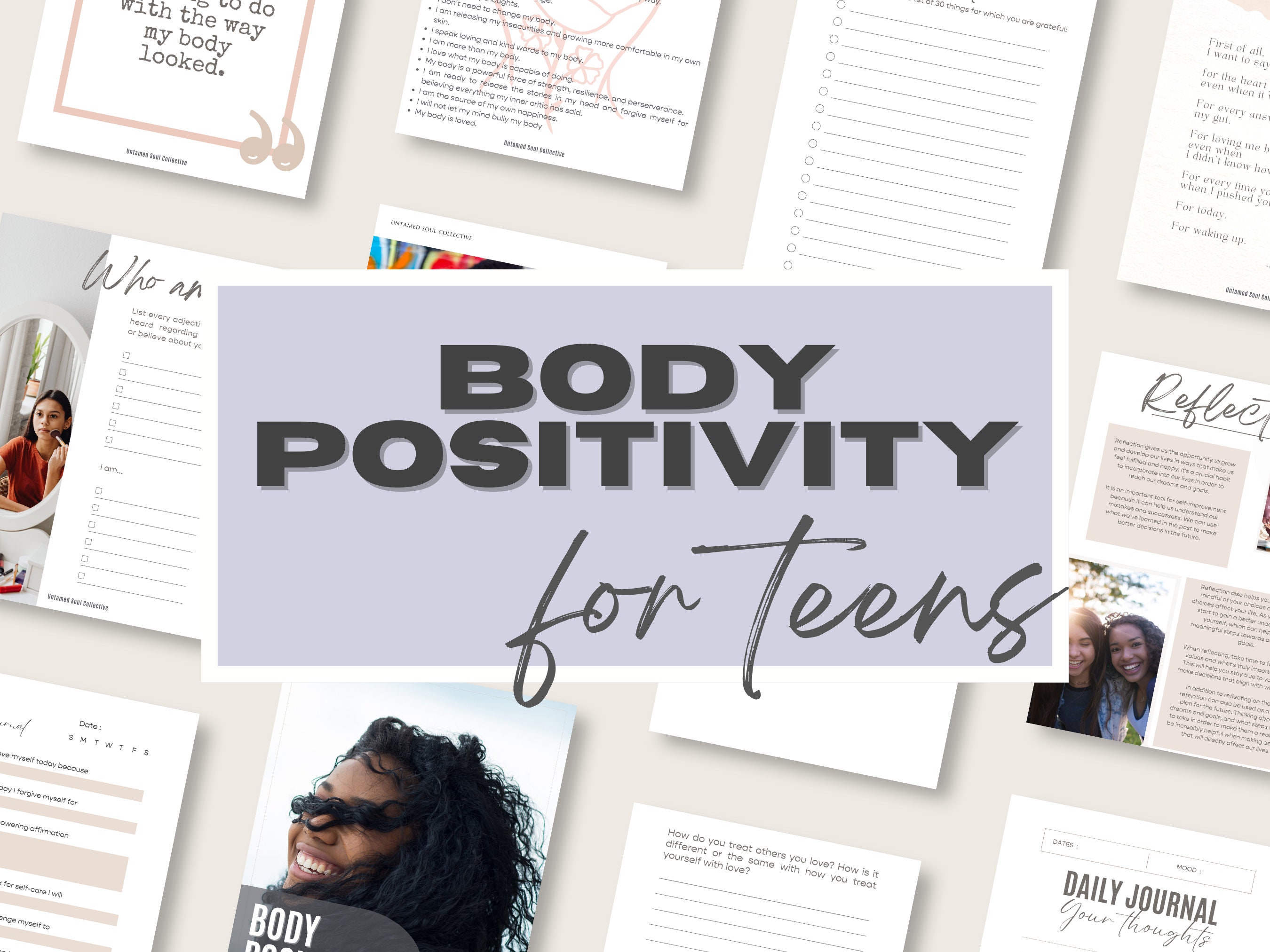 Body Positivity Workbook: Exercises & Reflections - 5l4obac
