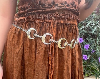 Vintage Anne Klein Fish Link Statement Belt Gold Metal Concho Belt w Large Fish Fish Link Statement Belt - Vintage Anne Klein Gold Metal  main image 3