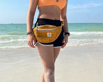 Sherpa Travel Hemp Fanny Pack , Himalayan Hemp Belt Bag, Travel Sling Pouch,waist Bum Bag, Handmade utility bag,Hip pack, Thoughtful gift