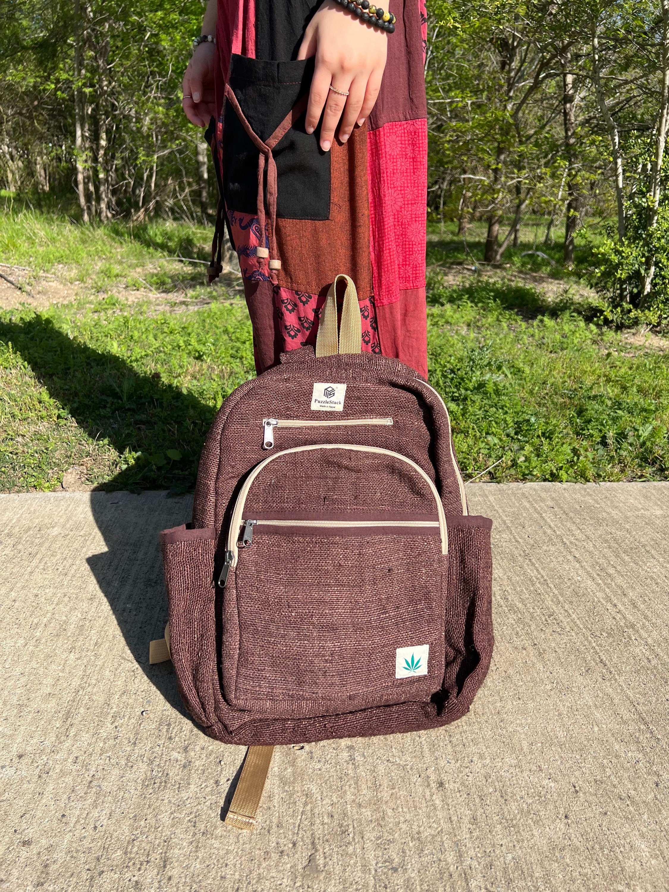 Kailash Pure Himalayan Hemp Backpack, Eco-friendly Large  display picture 1