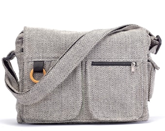 Cotton Laptop bag, Multipocket Professional Messenger Bag,Durable Freelancer Executive bag, Gift for him, Stylish Minimalist Laptop bag,gift