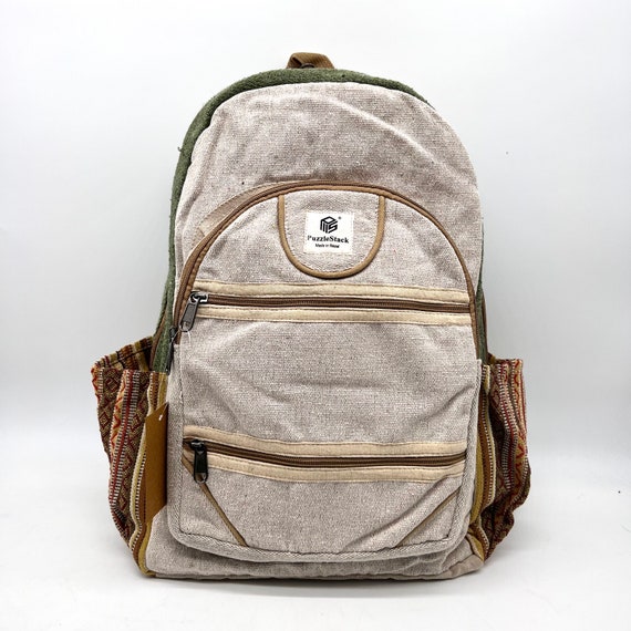Buy Handmade Hemp Travel Backpack ,himalayan Hemp Backpack  display picture 1