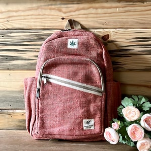 Reiner Himalaya Hanf Rucksack, umweltfreundlicher großer Rucksack, Reisetasche, Laptopfach Hanftasche, ethisches Geschenk, Schulanfang, Hanf