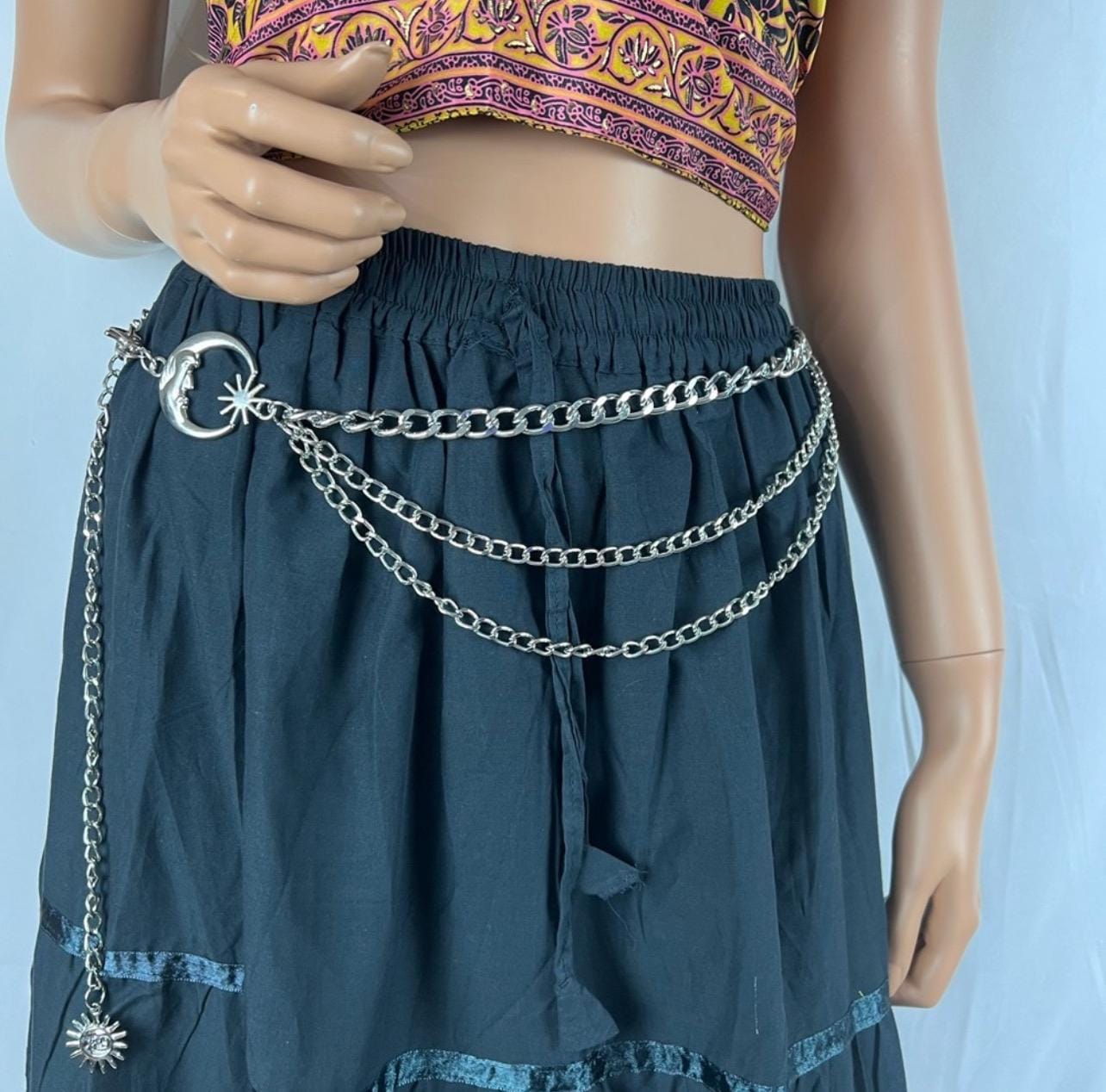 POL “ Celestial “ Sun & Moon Belt | Teal Celestial Sun Moon Belt ⋆ Stellar Skeleton ✨? main image 4